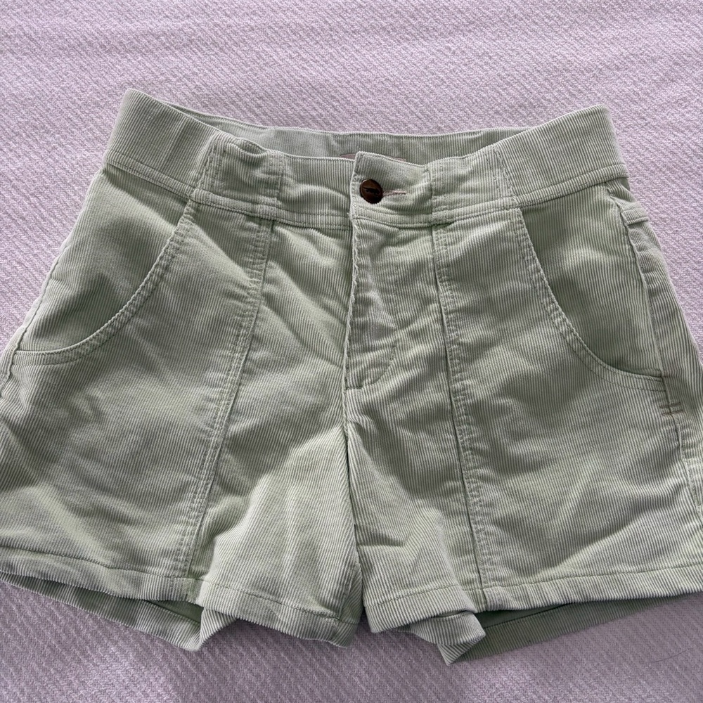 Toad&Co Light Green High Waist Women's Shorts